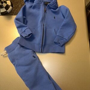 Polo by Ralph Lauren Kids Blue Sweatpants & Hoodie Set